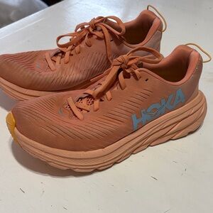 Hoka Orange Athletic Shoes